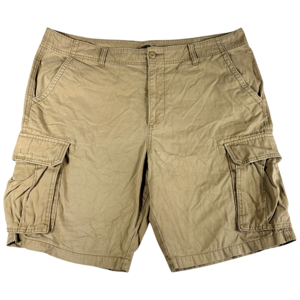 Old Navy Cargo Shorts Mens 40 Tan Khaki Grunge Relaxed Durable Workwear Y2K BoHo